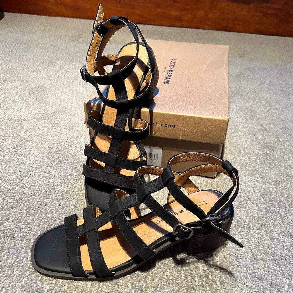 Lucky Brand Paytun Leather Gladiator Sandal